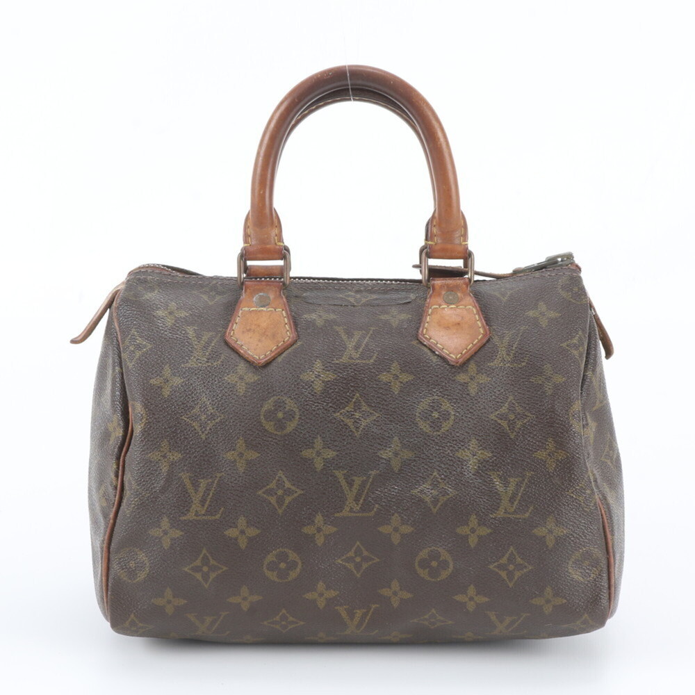 Louis Vuitton Monogram Speedy 25 Mini Boston Bag M41528 Leather Handbag Tote ...